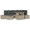 vidaXL Conjunto de Sof&aacute; de Jardim 7 unid. vime PE