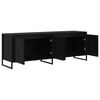 vidaXL Gabinete para TV Carvalho Preto 140 x 36 x 49.5 cm