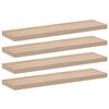 vidaXL Prateleiras flutuantes 4 pcs 90x23,5x4 cm derivados de madeira