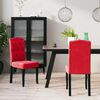 vidaXL Cadeiras de jantar 2 pcs veludo vermelho tinto