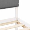 vidaXL Estrutura de Cama com Cabeceira Estofada Cinzento-claro
