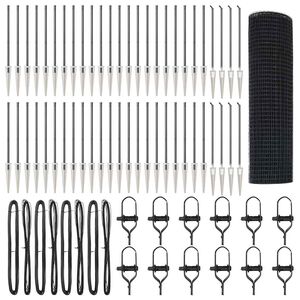 vidaXL Poste de Cerca Cinzento