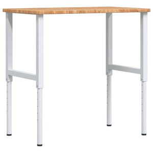 vidaXL Bancada retangular 100x60x(71,5-98) cm carvalho castanho-claro