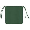 vidaXL Almofadas de Assento 4 pcs Verde Escuro 40 x 40 x 3 cm