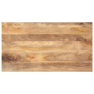 vidaXL Tampo de mesa retangular 100x70x2,5 cm mangueira maci&ccedil;a