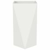 vidaXL Floreira 2 pcs Branco 40 x 40 x 75 cm A&ccedil;o