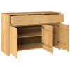 vidaXL Buffet com gaveta Drammen Carvalho 114 x 43 x 75,5 cm