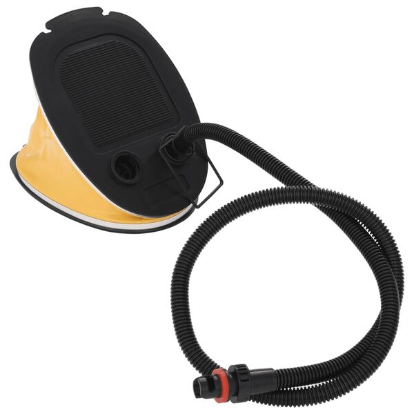 vidaXL Bomba de p&eacute; 26x18 cm PP e PE cinzento e amarelo