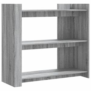 vidaXL Mesa consola 100x35x90 cm derivados de madeira cinzento sonoma