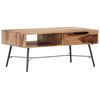 vidaXL Mesa de centro 88x55x40 cm madeira de ac&aacute;cia maci&ccedil;a