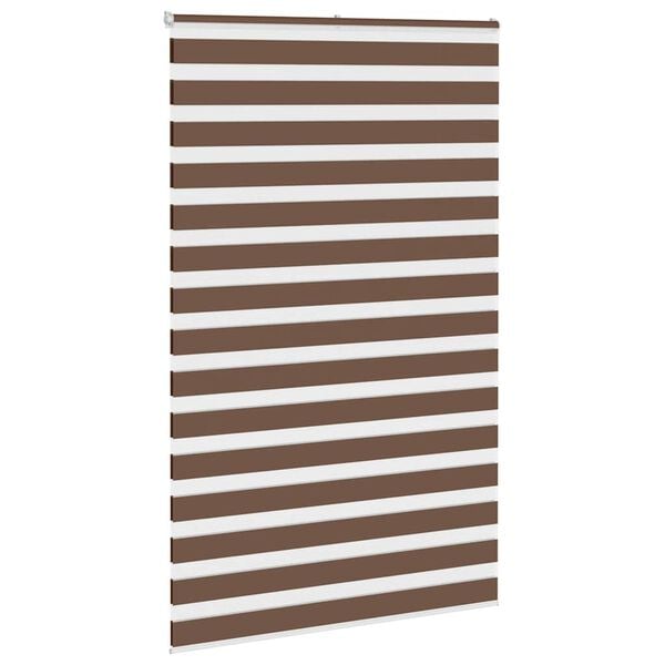 vidaXL Cortina de zebra 140x230 cm largura do tecido 135,9cm poli&eacute;ster