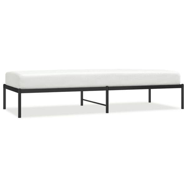 vidaXL Estrutura de cama 80x200 cm metal preto