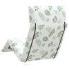 vidaXL Espregui&ccedil;adeira dobr&aacute;vel 175x54x8,5 cm Padr&atilde;o de folhas