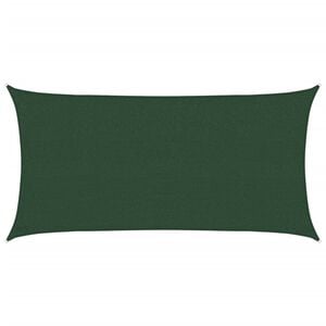 vidaXL Para-sol estilo vela 160 g/m&sup2; 2,5x5 m PEAD verde-escuro