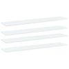 vidaXL Prateleiras estante 4 pcs 100x20x1,5cm contraplacado branco