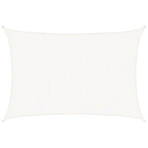 vidaXL Para-sol estilo vela 160 g/m&sup2; 2x2,5 m PEAD branco