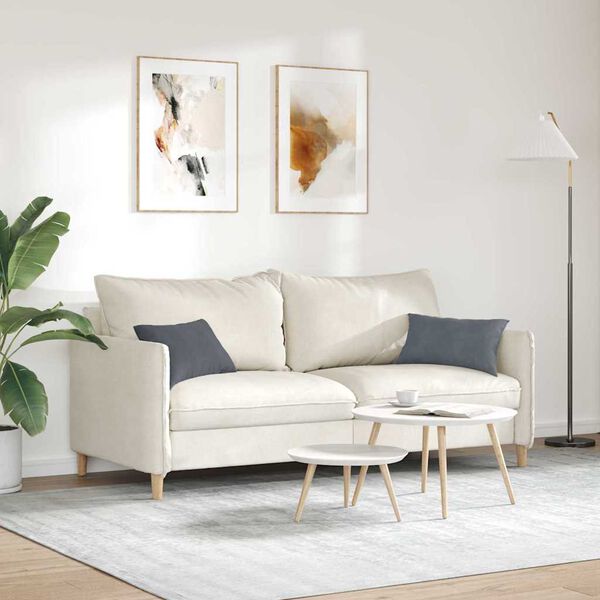 vidaXL Travesseiros de Sof&aacute; 2 pcs Cinzento escuro 50 x 30 cm