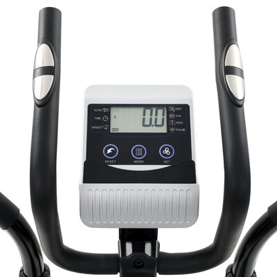 vidaXL Bicicleta elíptica magnética com medição de pulso XL