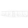 vidaXL Canil de exterior 6x14x2 m a&ccedil;o galvanizado prateado