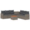 vidaXL Conjunto de Sof&aacute;s 8 unid. Cinza e Cinza Escuro