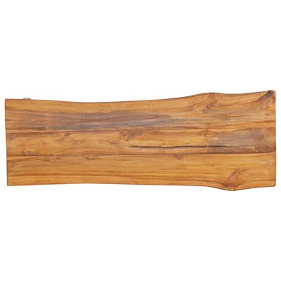 vidaXL Banco de jardim 120 cm madeira de teca maciça
