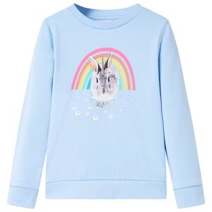 vidaXL Sweatshirt para crian&ccedil;a azul-claro 92