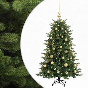 vidaXL &Aacute;rvore de Natal artificial com bolas 120 cm 150 LED