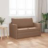 vidaXL Sof&aacute;-Cama 110cm Cappuccino Couro Artificial