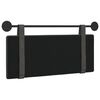 vidaXL Cabeceira Suspensa Liso Preto 110 x 55 x 5 cm PU Antigo
