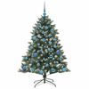 vidaXL &Aacute;rvore de Natal Artificial Verde 150 cm PVC, Pl&aacute;stico e A&ccedil;o