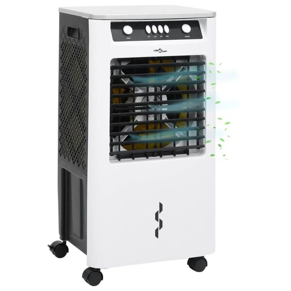 vidaXL Purificador de ar port&aacute;til 3-em-1 80W 73x38x30,5cm branco/preto