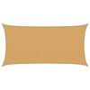 vidaXL Para-sol estilo vela retangular 160 g/m&sup2; 2,5x5 m PEAD areia