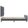 vidaXL Cama Box com cabeceira Cinzento escuro 140 x 190 cm Veludo