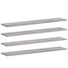 vidaXL Prateleiras de parede 4pcs derivados de madeira cinzento sonoma