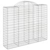 vidaXL Cestos gabião arqueados 5pcs 200x50x160/180cm ferro galvanizado