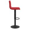 vidaXL Bancos de bar 2 pcs veludo vermelho tinto