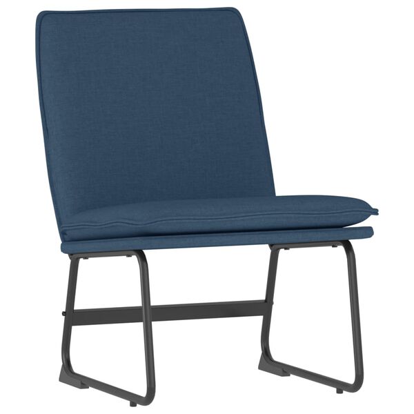 vidaXL Cadeira lounge 52x75x76 cm tecido azul