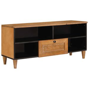 vidaXL Gabinete para TV 100 x 33 x 46 cm Madeira de manga maci&ccedil;a
