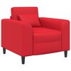 vidaXL poltrona Vermelho Couro Sint&eacute;tico
