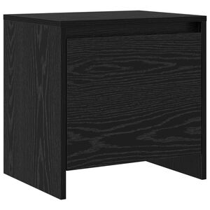 vidaXL Arm&aacute;rio de Cabeceira Carvalho Preto 45 x 34 x 44,5 cm