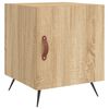 vidaXL Mesa cabeceira 40x40x50 cm derivados de madeira carvalho sonoma