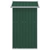 vidaXL Abrigo de jardim 126x97,5x177 cm a&ccedil;o galvanizado verde