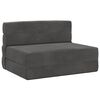 vidaXL Sof&aacute; Cama Dobr&aacute;vel Cinzento-Escuro 70 x 80 x 60 cm Tecido
