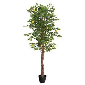 vidaXL Limoeiro artificial com 3 troncos 180 cm PP verde
