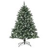 vidaXL &Aacute;rvore de Natal Artificial Verde 120 cm PVC, Pl&aacute;stico e A&ccedil;o
