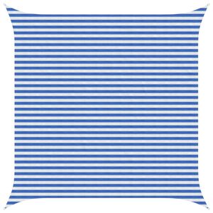 vidaXL Vela de Sombra Azul e Branco 4,5 x 4,5 m HDPE