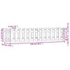 vidaXL Canteiro elevado design cerca 150x30x30 cm pinho maci&ccedil;o branco