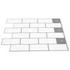 vidaXL Azulejo Subterr&acirc;neo 10 pcs Branco e Cinza 30,5 x 30,5 cm