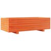 vidaXL Vaso/floreira de jardim 90x40x26,5 cm pinho maci&ccedil;o castanho mel