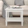 vidaXL Mesa de centro 50x50x45 cm pinho maci&ccedil;o branco